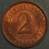 Germany Weimar Republic 2 Reichspfennig 1924 A KM# 38