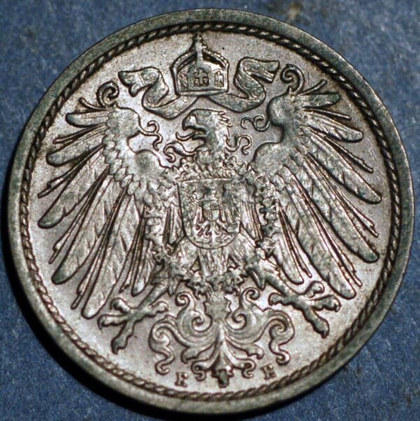 Germany Empire 10 Pfennig 1914 E Wilhelm II KM# 12 - Image 2