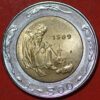 San Marino 500 Lire 1989 Sixteen Centuries of History KM# 239