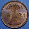Germany Weimar Republic 2 Reichspfennig 1924 A KM# 38 - Image 2