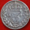 Great Britain 3 Pence 1899 KM# 777
