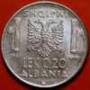 0.20 Lek 1941 Vittorio Emanuele III Italian Occupation Albania - Image 2