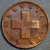 Switzerland 2 Rappen 1951 KM# 47