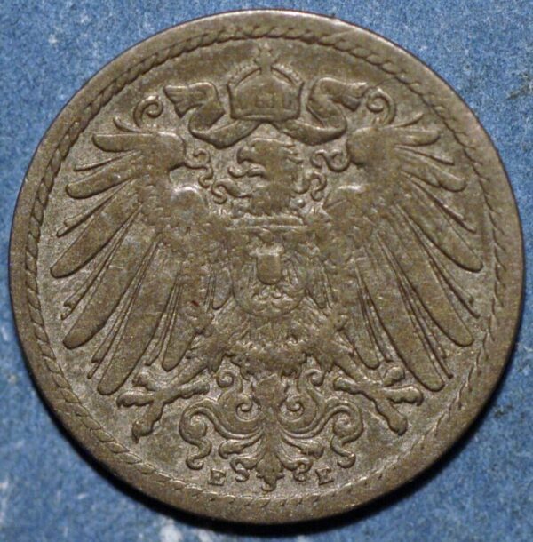 Germany Empire 5 Pfennig 1895 E KM# 11 - Image 2