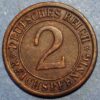 Germany Weimar Republic 2 Reichspfennig 1924 J KM# 38 - Image 2