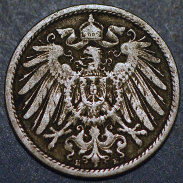 Germany Empire 10 Pfennig 1892 E Wilhelm II KM# 12 - Image 2