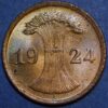 Germany Weimar Republic 2 Reichspfennig 1924 A KM# 38 - Image 2