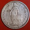 Switzerland 2 Francs 1875 B KM# 21 - Image 2