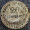 Italy 20 Centesimi 1863 MBN Vittorio Emanuele II KM# 13 - Image 2