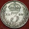 Great Britain 3 Pence 1890 KM# 758