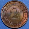 Germany Weimar Republic 2 Reichspfennig 1924 A KM# 38