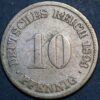 Germany Empire 10 Pfennig 1893 G Wilhelm II KM# 12