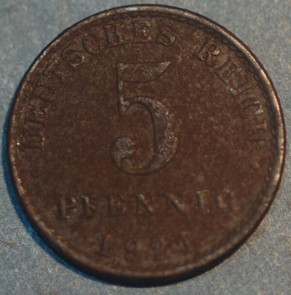 Germany Empire 5 Pfennig 1921 A KM# 19