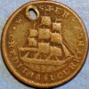 1841 Webster Van Buren hard times token United States