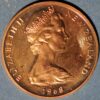 New Zealand 2 Cents 1968 KM#32.1 - Image 2