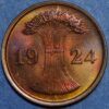Germany Weimar Republic 2 Reichspfennig 1924 A KM# 38 - Image 2