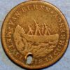 1841 Webster Van Buren hard times token United States - Image 2