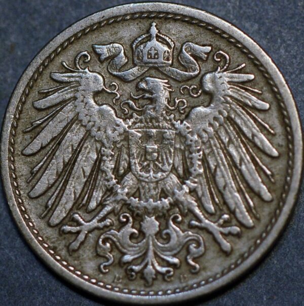 Germany Empire 10 Pfennig 1907 D Wilhelm II KM# 12 - Image 2