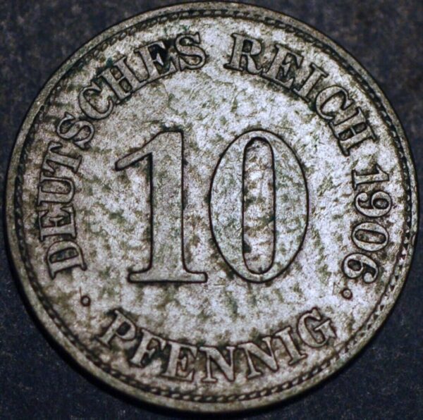 Germany Empire 10 Pfennig 1906 E Wilhelm II KM# 12