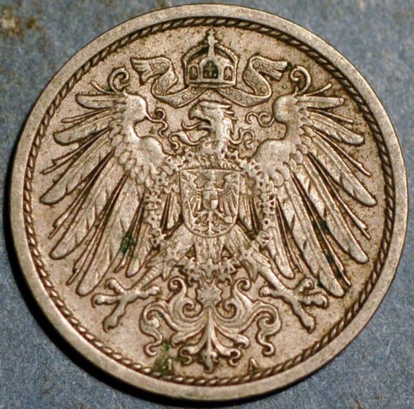 Germany Empire 10 Pfennig 1914 A Wilhelm II KM# 12 - Image 2