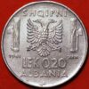 0.20 Lek 1941 Vittorio Emanuele III Italian Occupation Albania