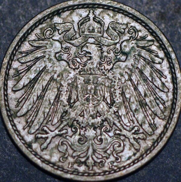 Germany Empire 10 Pfennig 1906 E Wilhelm II KM# 12 - Image 2