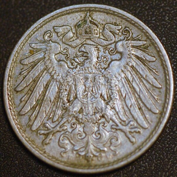 Germany Empire 10 Pfennig 1915 F Wilhelm II KM# 12 - Image 2