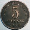 Germany Empire 5 Pfennig 1915 KM# 19