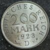 Germany 200 Mark 1923 D