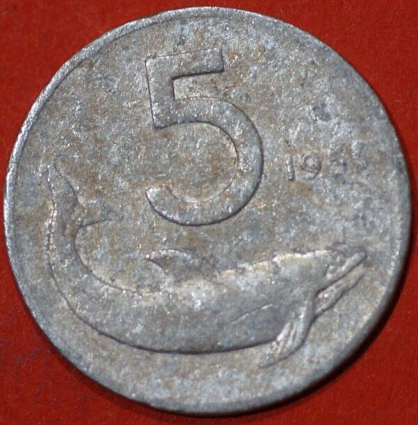 Italy 5 Lire KM#92