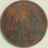 United Kingdom 1/2 Farthing 1842 Victoria KM#738 - Image 2