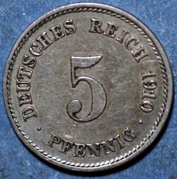 Germany Empire 5 Pfennig 1910 E KM# 11