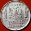 0.20 Lek 1941 Vittorio Emanuele III Italian Occupation Albania
