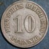 Germany Empire 10 Pfennig 1900 E Wilhelm II KM# 12
