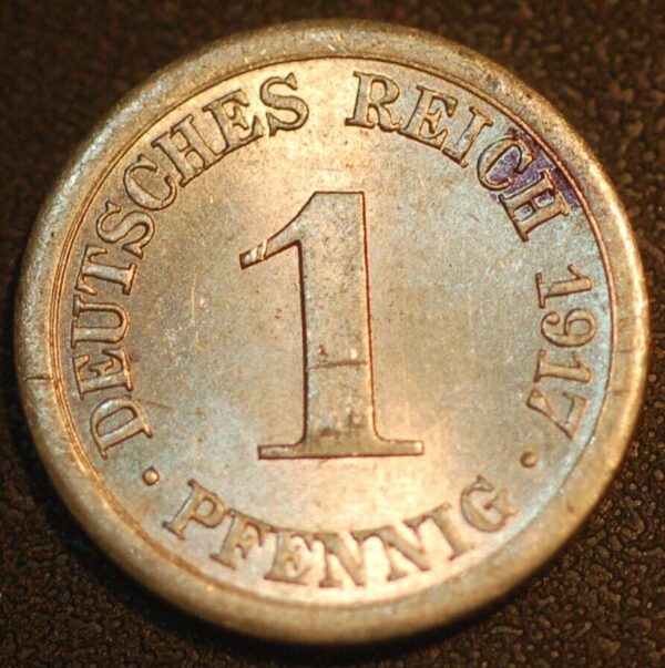 Germany Empire 1 Pfennig 1917 KM# 24