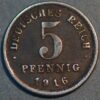Germany Empire 5 Pfennig 1916 F KM# 19