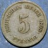 Germany Empire 5 Pfennig 1898 G KM# 11