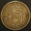 Germany Weimar Republic 10 Reichspfennig 1924 F KM# 33