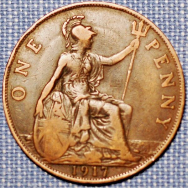 Great Britain George V One Penny 1917