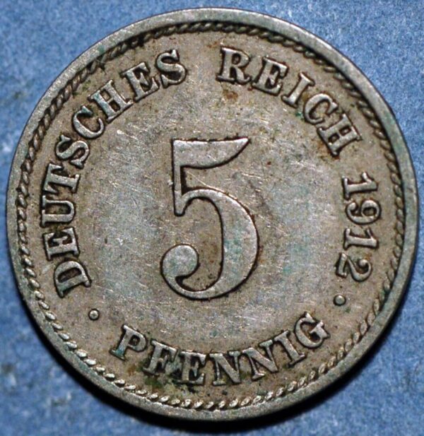 Germany Empire 5 Pfennig 1912 E KM# 11