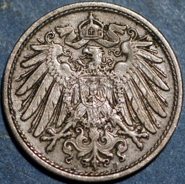 Germany Empire 10 Pfennig 1913 D Wilhelm II KM# 12 - Image 2