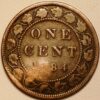 1 Cent 1884 Victoria Canada KM#7 - Image 2