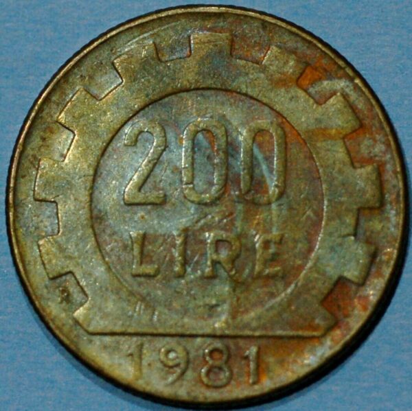 Italy 200 Lire 1981 KM#105