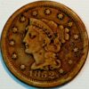 United States 1 Cent 1852 Liberty Head Braided Hair Cent KM#67 - Image 2