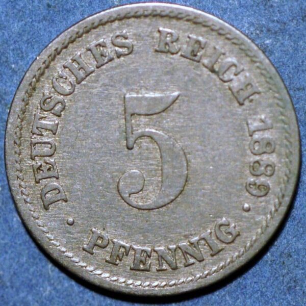 Germany Empire 5 Pfennig 1889 G KM# 3