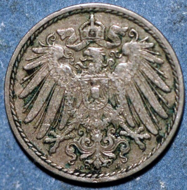 Germany Empire 5 Pfennig 1908 J KM# 11 - Image 2