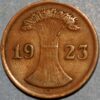 Germany Weimar Republic 2 Reichspfennig 1923 G KM# 38