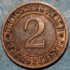 Germany Weimar Republic 2 Reichspfennig 1936 D KM#38 - Image 2