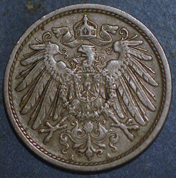 Germany Empire 10 Pfennig 1909 A Wilhelm II KM# 12 - Image 2