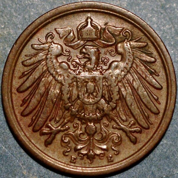 Germany 2 Pfennig 1911 Wilhelm II KM# 16 - Image 2